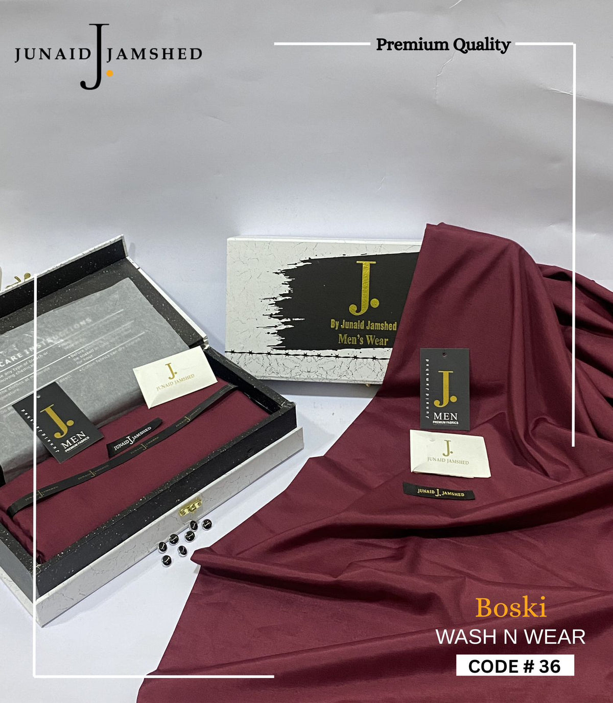 Premium J. Boski Fabric for Men | Luxury Boski D#36