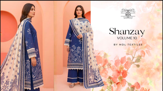 SHANZAY ORIGINAL LAWN 3PC SUIT – PREMIUM COLLECTION